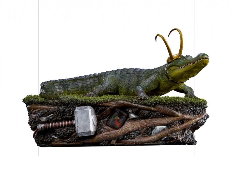 Iron Studios MARCAS57121-10 - Marvel Comics - Loki - Alligator Loki