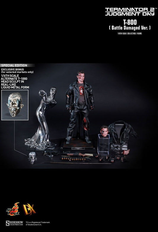 Hot Toys DX13B - Terminator 2 : Judgment Day - T800 Battle Damaged Version Deluxe Version
