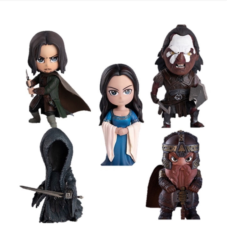 Asmus Toys QBLOTRS01 - The Lord of the Rings - Aragorn & Gimli & Arwen & Nazgul & Lurtz