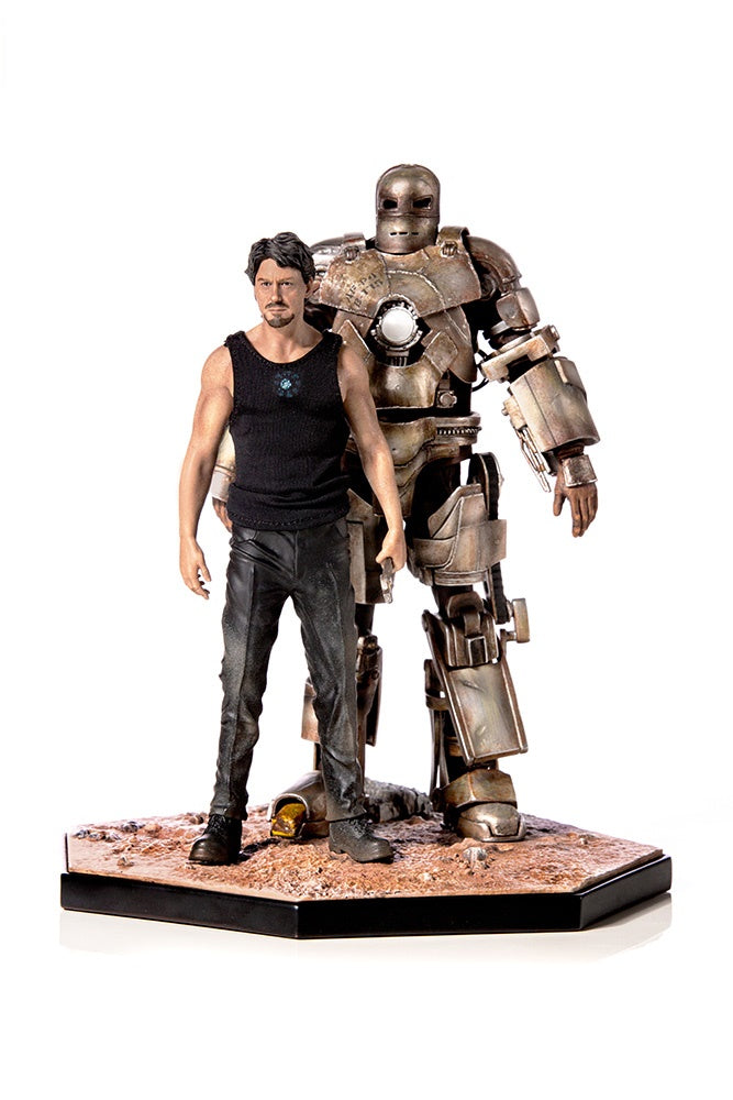 Iron Studios - Marvel Comics - Iron Man 1 - Iron Man Mark I & Tony Stark
