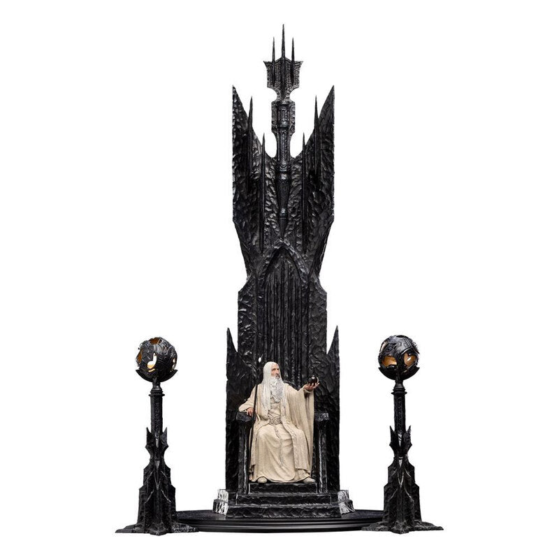 Weta - Lord Of The Rings - Saruman The White On Throne