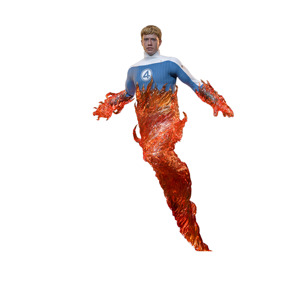 Hot Toys MMS829B - Marvel Comics - The Fantastic Four : First Steps - Human Torch【Pre-Order】