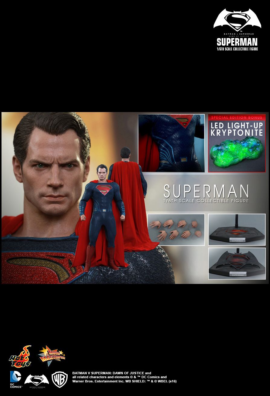 Hot Toys MMS343B - DC Comics - Batman Vs Superman : Dawn Of Justice - Superman Deluxe Version