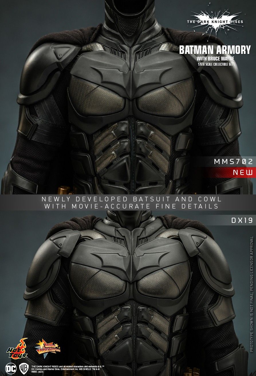 Hot Toys MMS702 - DC Comics - Batman : The Dark Knight Rises - Batman Armory & Bruce Wayne【Pre-Order】