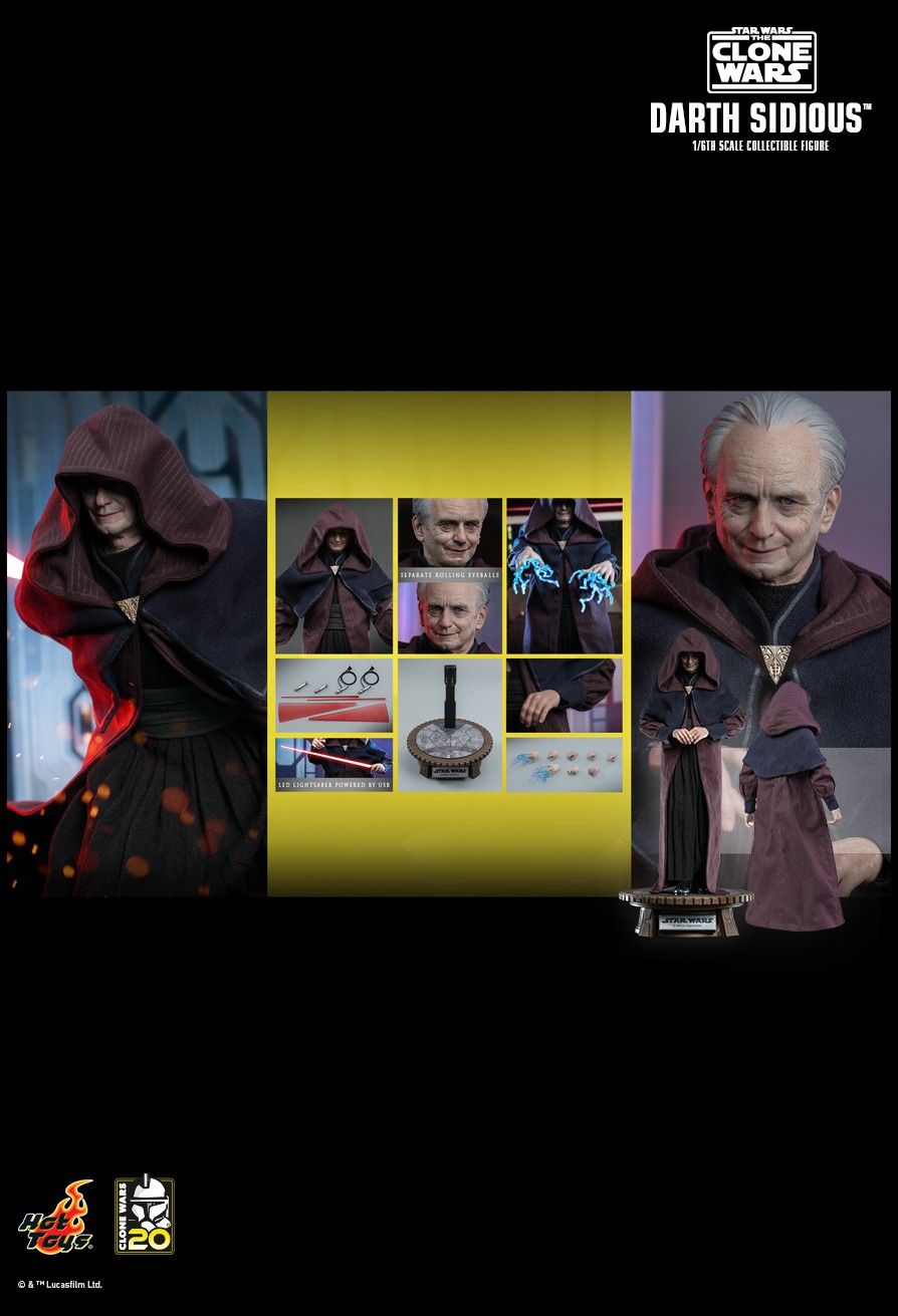 Hot Toys TMS102 - Star Wars : The Clone Wars - Darth Sidious【Pre-Order】