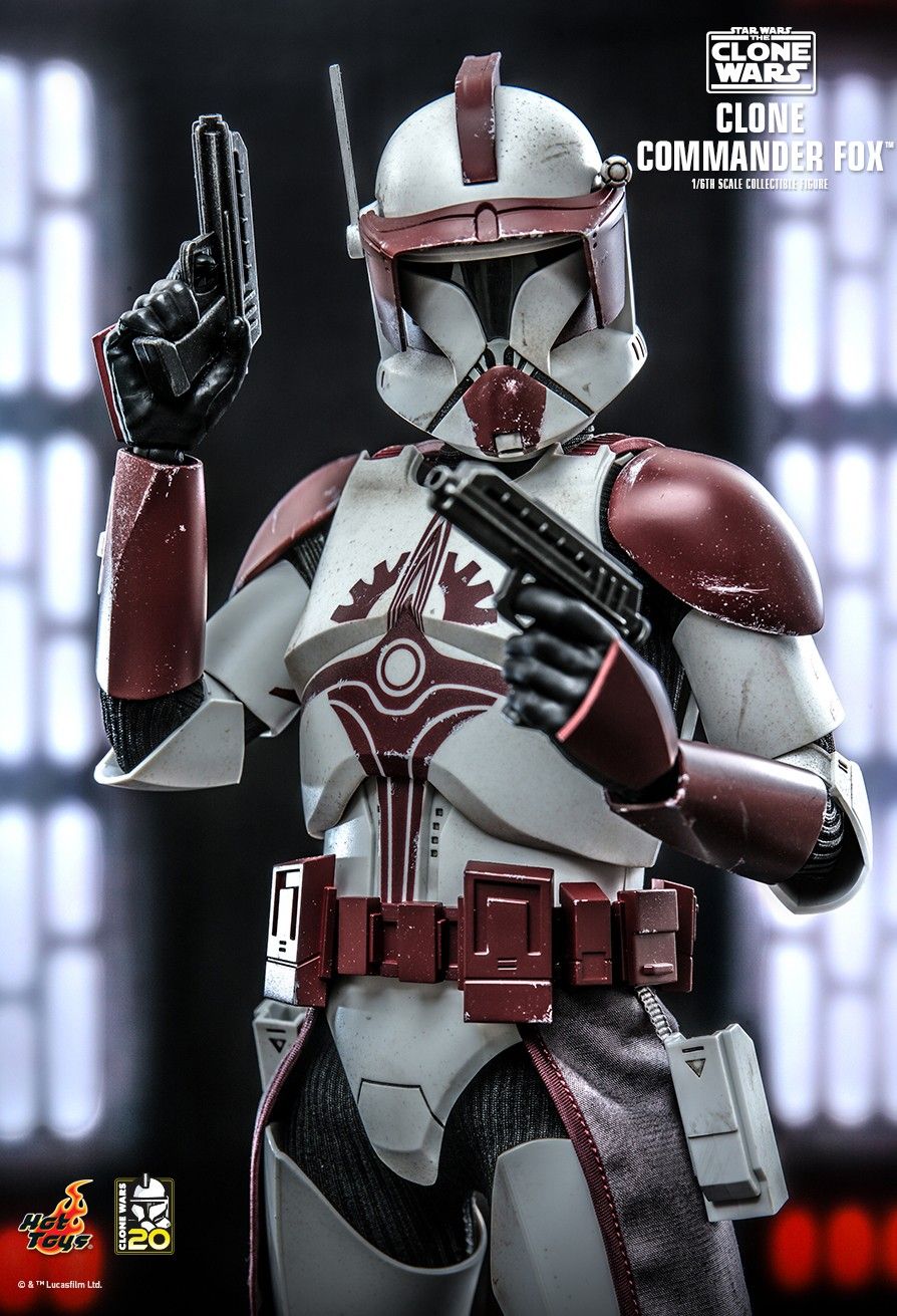 Hot Toys TMS103 - Star Wars : The Clone Wars - Clone Commander Fox