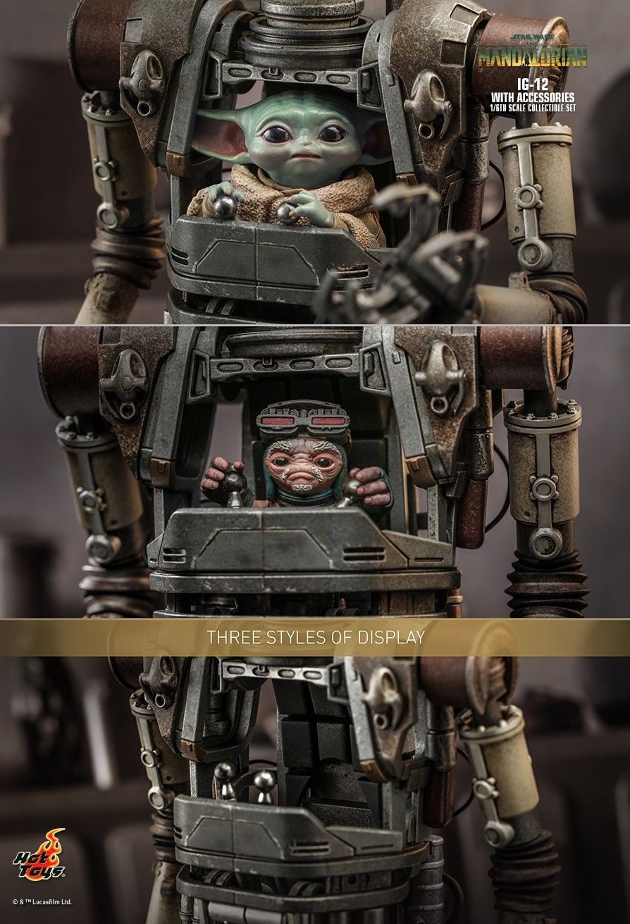 Hot Toys TMS105 - Star Wars : The Mandalorian - IG-12 & Accessories【Pre-Order】