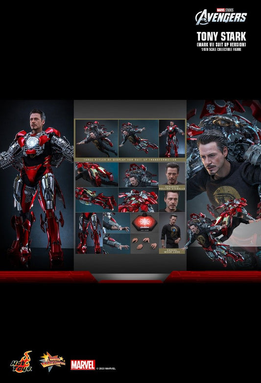 Hot Toys MMS718 - Marvel Comics - The Avengers - Tony Stark Mark VII Suit Up Version【Pre-Order】