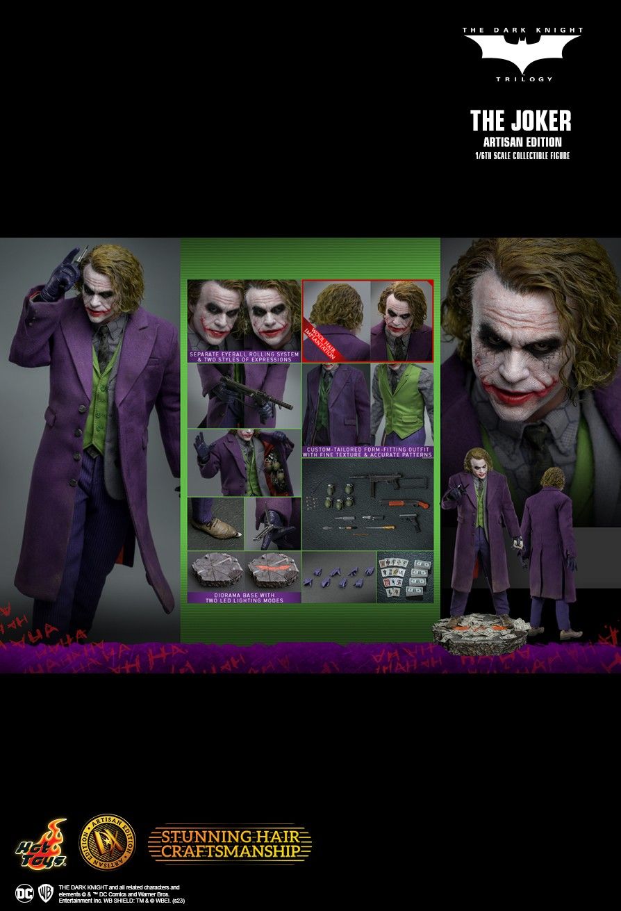 Hot Toys DX33 - DC Comics - The Dark Knight Trilogy - The Joker Deluxe ...