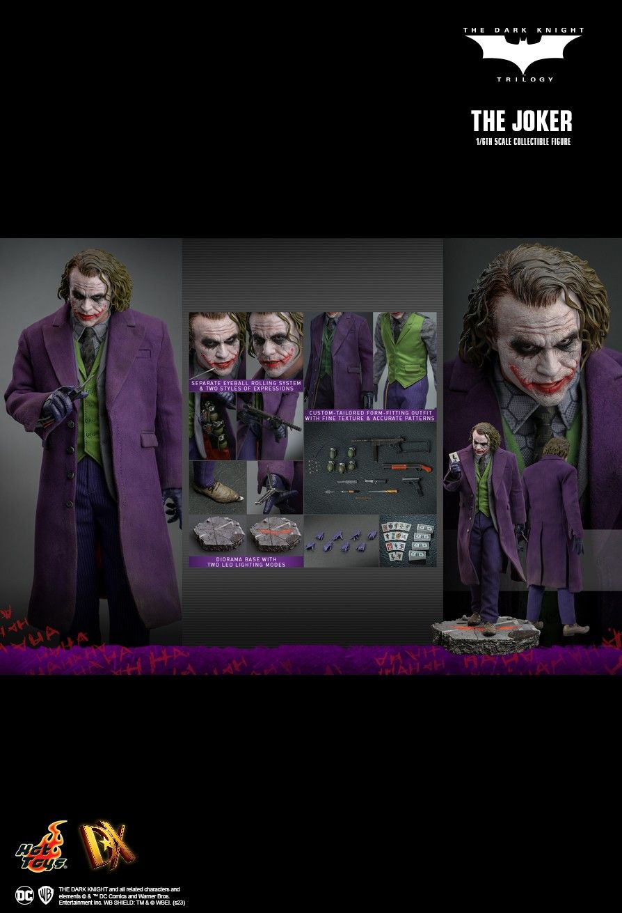 Hot Toys DX32 - DC Comics - The Dark Knight Trilogy - The Joker Standard Version【Pre-Order】