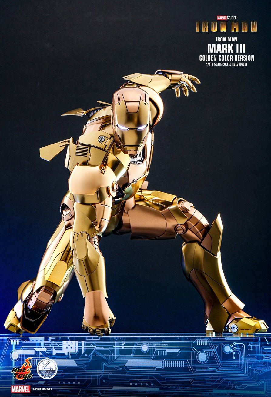 Hot Toys QS024 - Iron Man - Iron Man Mark III Golden Color Version【Back-Order】