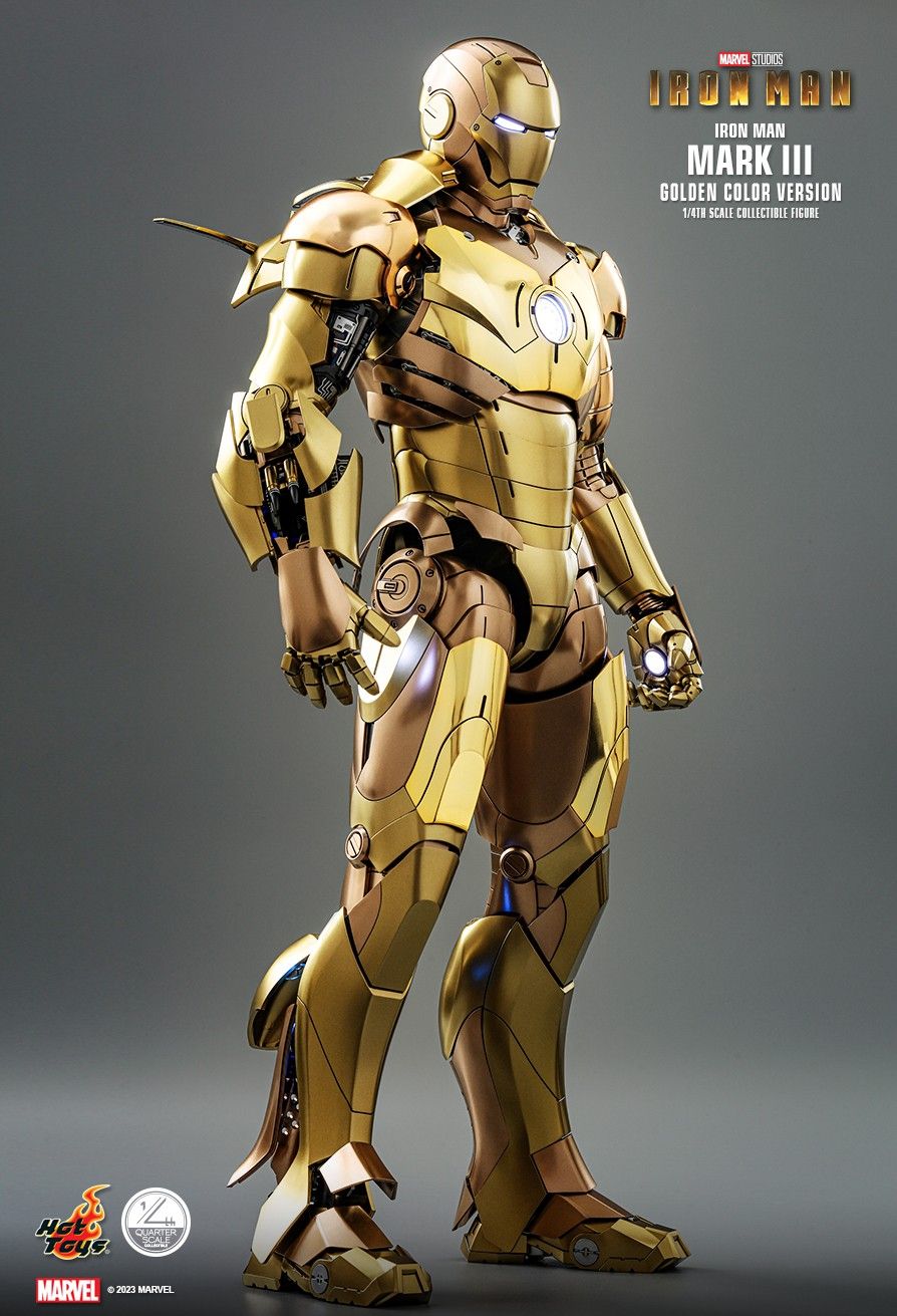 Hot Toys QS024 - Iron Man - Iron Man Mark III Golden Color Version【Back-Order】