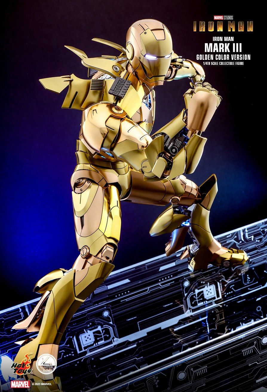 Hot Toys QS024 - Iron Man - Iron Man Mark III Golden Color Version【Back-Order】