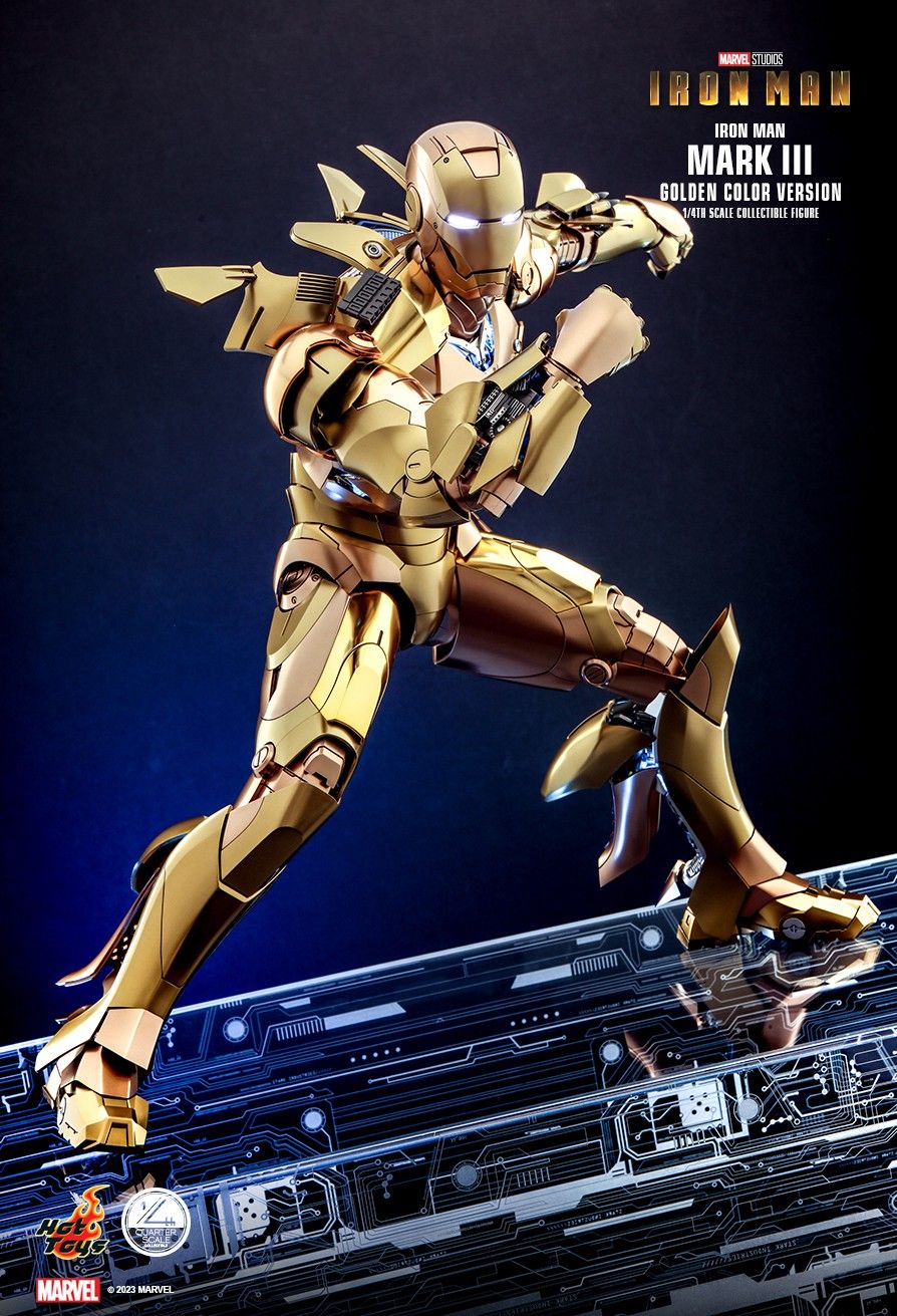 Hot Toys QS024 - Iron Man - Iron Man Mark III Golden Color Version【Back-Order】