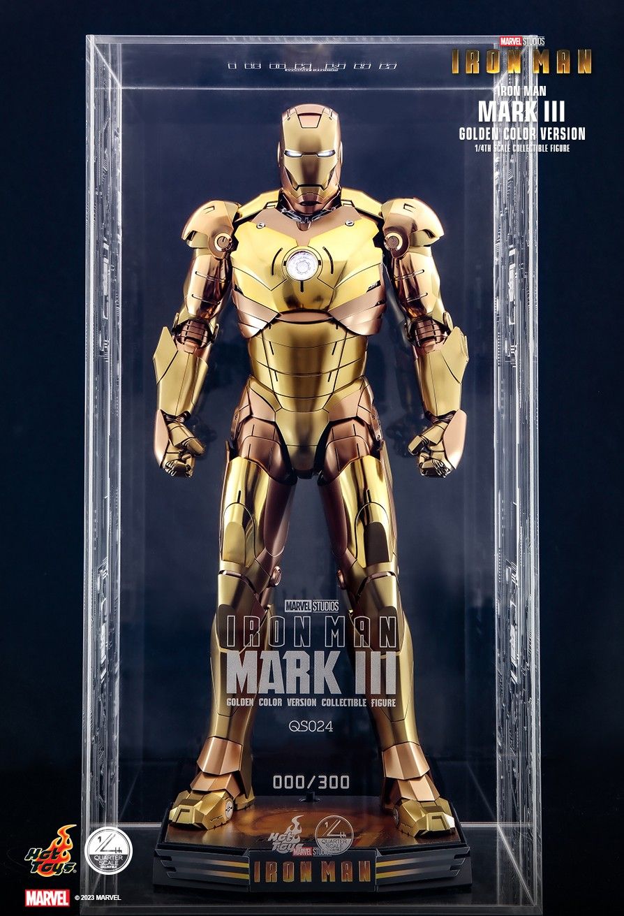 Hot Toys QS024 - Iron Man - Iron Man Mark III Golden Color Version【Back-Order】