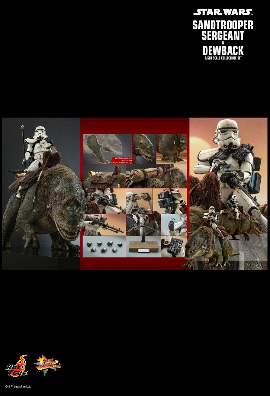 Hot Toys MMS722 - Star Wars IV : A New Hope - Sandtrooper Sergeant & Dewback【Pre-Order】