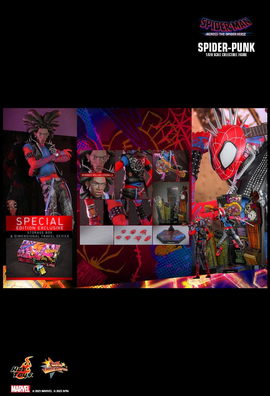 Hot Toys MMS726B - Marvel Comics - Spider-Man : Across The Spider Verse - Spider Punk Deluxe Version【Pre-Order】