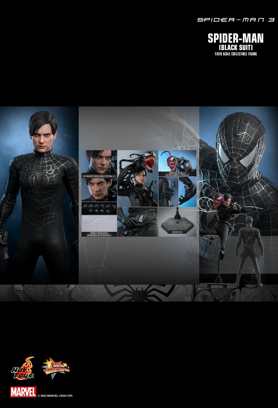 Hot Toys MMS727 - Marvel Comics - Spider Man 3 - Spider Man Black Suit Standard Version【Pre-Order】