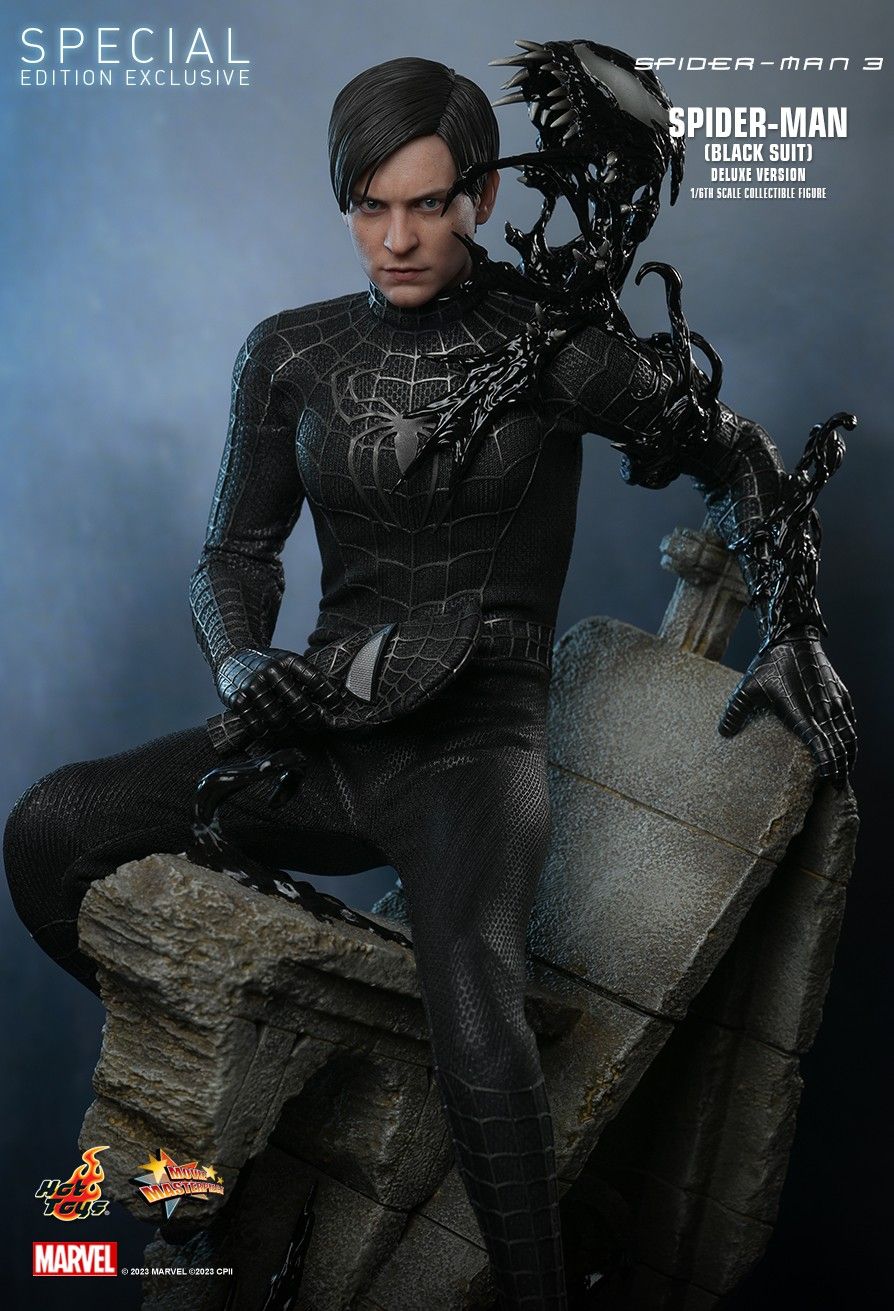 Hot Toys MMS728B - Marvel Comics - Spider Man 3 - Spider Man Black Suit Deluxe Version【Pre-Order】