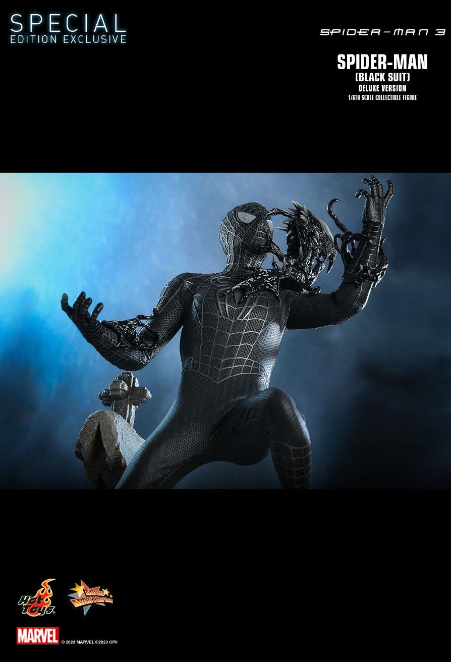 Hot Toys MMS728B - Marvel Comics - Spider Man 3 - Spider Man Black Suit Deluxe Version【Pre-Order】