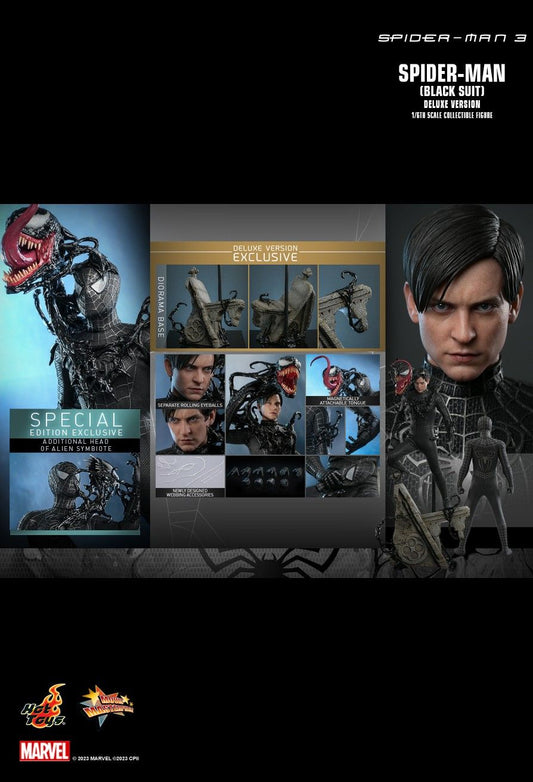 Hot Toys MMS728B - Marvel Comics - Spider Man 3 - Spider Man Black Suit Deluxe Version【Pre-Order】