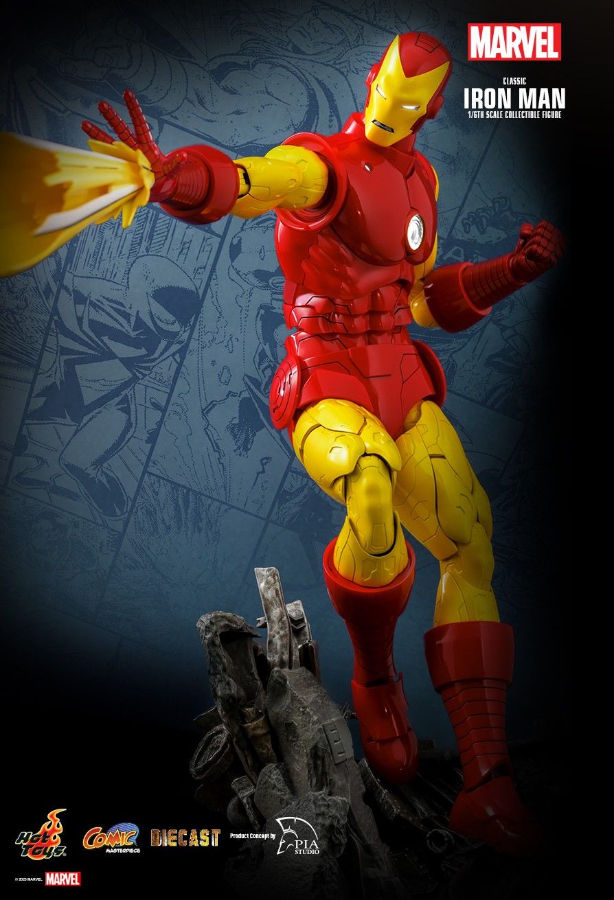 Hot Toys CMS014D57B - Marvel Comics - Classic Iron Man Deluxe Version