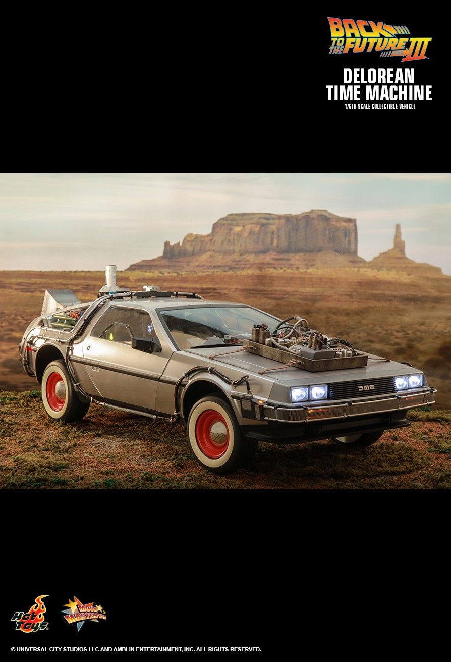 Hot Toys MMS738 - Back To The Future III - Delorean Time Machine【Pre-Order】