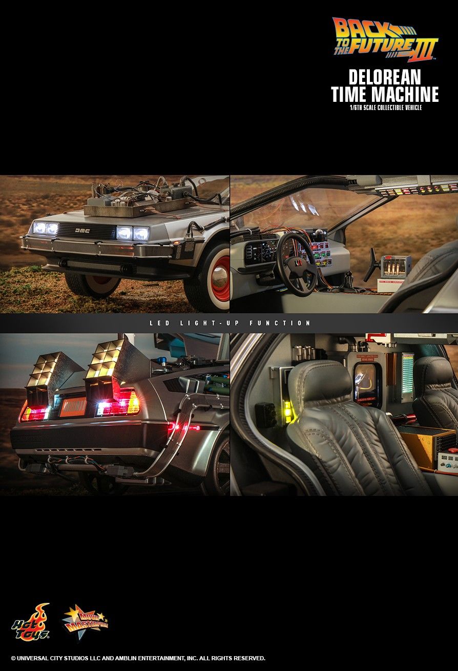 Hot Toys MMS738 - Back To The Future III - Delorean Time Machine【Pre-Order】