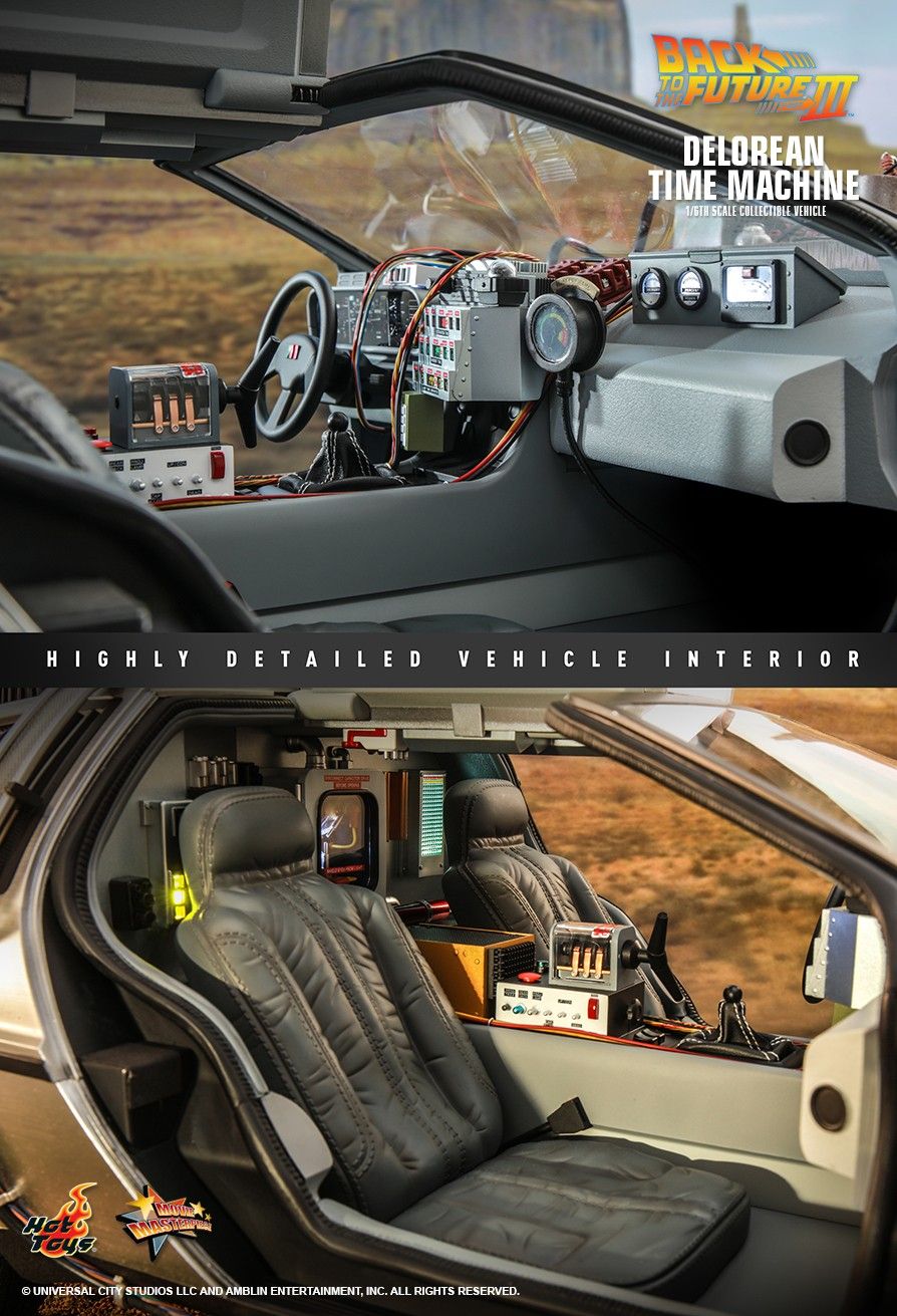 Hot Toys MMS738 - Back To The Future III - Delorean Time Machine【Pre-Order】