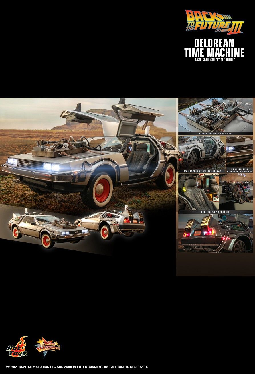 Hot Toys MMS738 - Back To The Future III - Delorean Time Machine【Pre-Order】