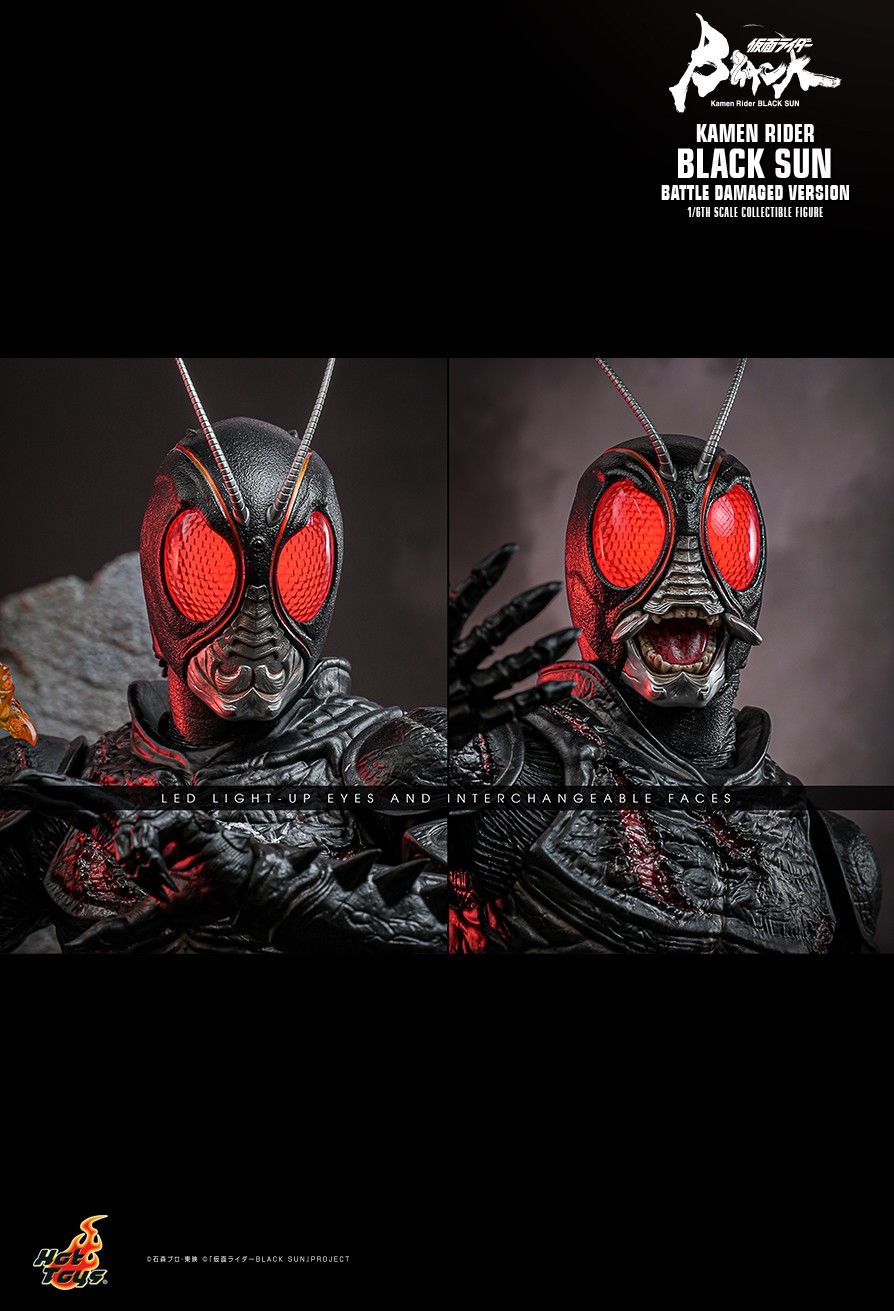 Hot Toys TMS115 - Kamen Rider Black Sun - Black Sun Battle Damaged Version