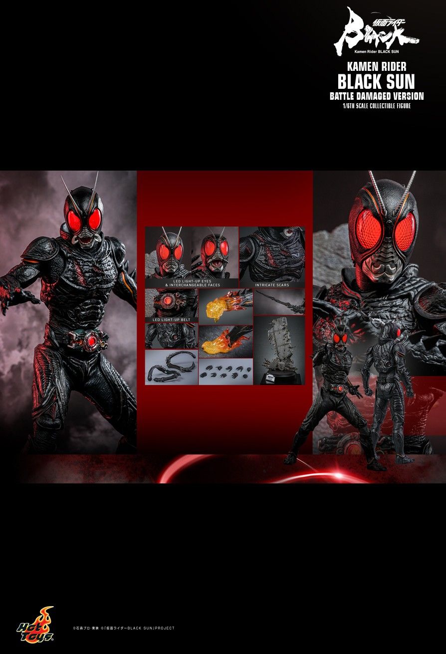 Hot Toys TMS115 - Kamen Rider Black Sun - Black Sun Battle Damaged Version