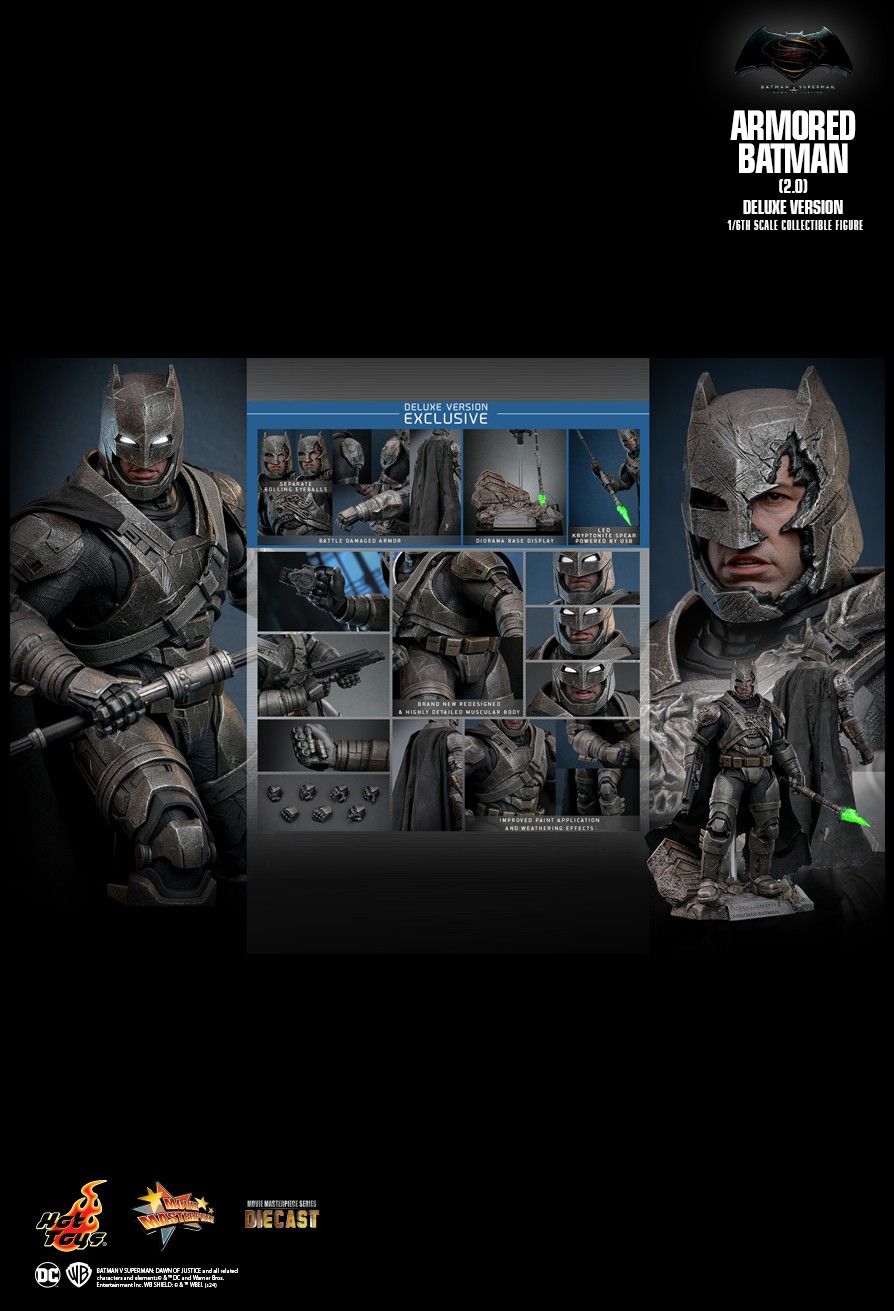 Hot Toys MMS743D63 - DC Comics - Batman Vs Superman : Dawn Of Justice - Armored Batman Deluxe Version【Pre-Order】