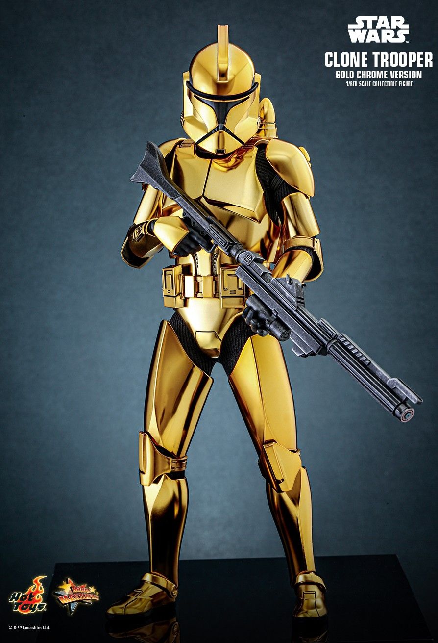 Hot Toys MMS735 - Star Wars - Clone Trooper Gold Chrome Version