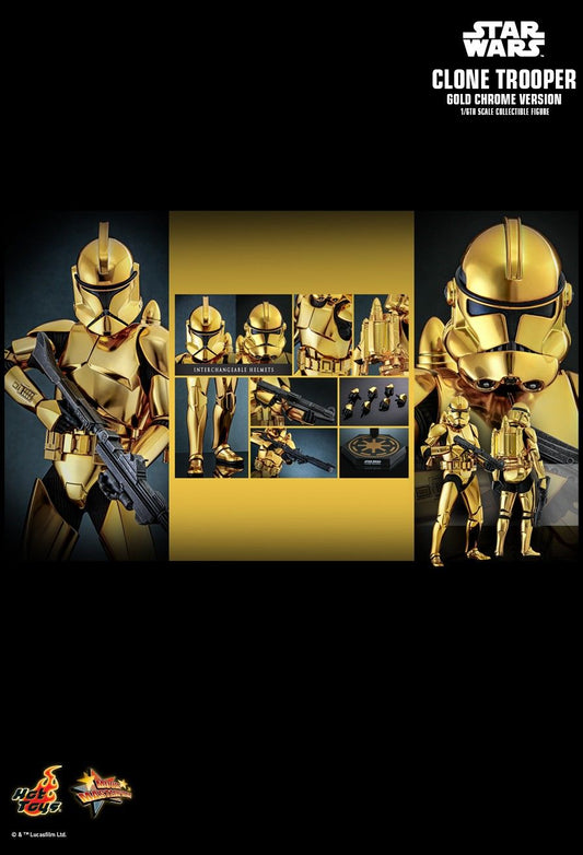 Hot Toys MMS735 - Star Wars - Clone Trooper Gold Chrome Version