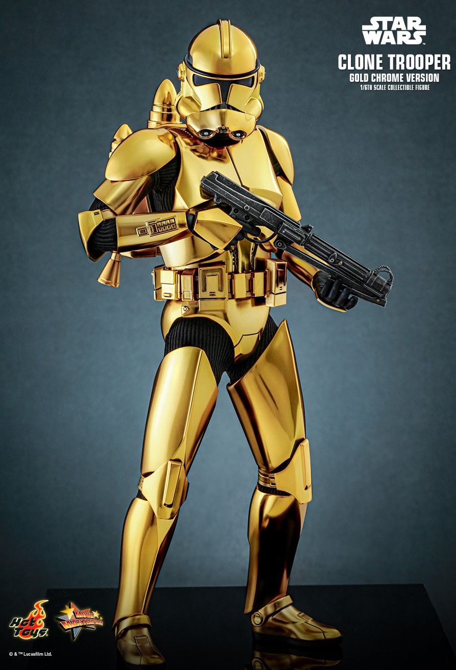 Hot Toys MMS735 - Star Wars - Clone Trooper Gold Chrome Version