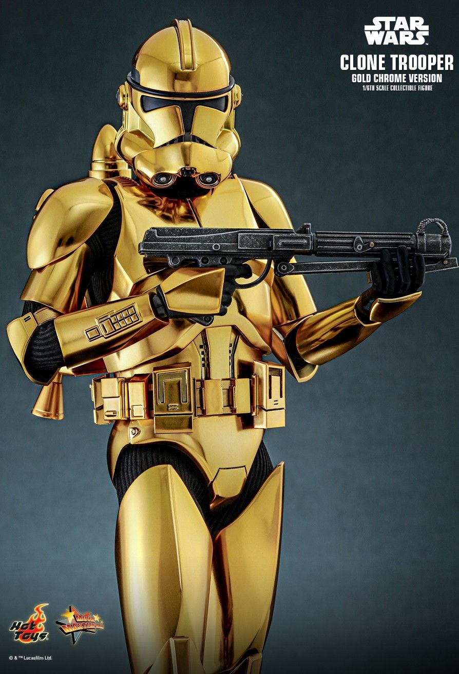 Hot Toys MMS735 - Star Wars - Clone Trooper Gold Chrome Version