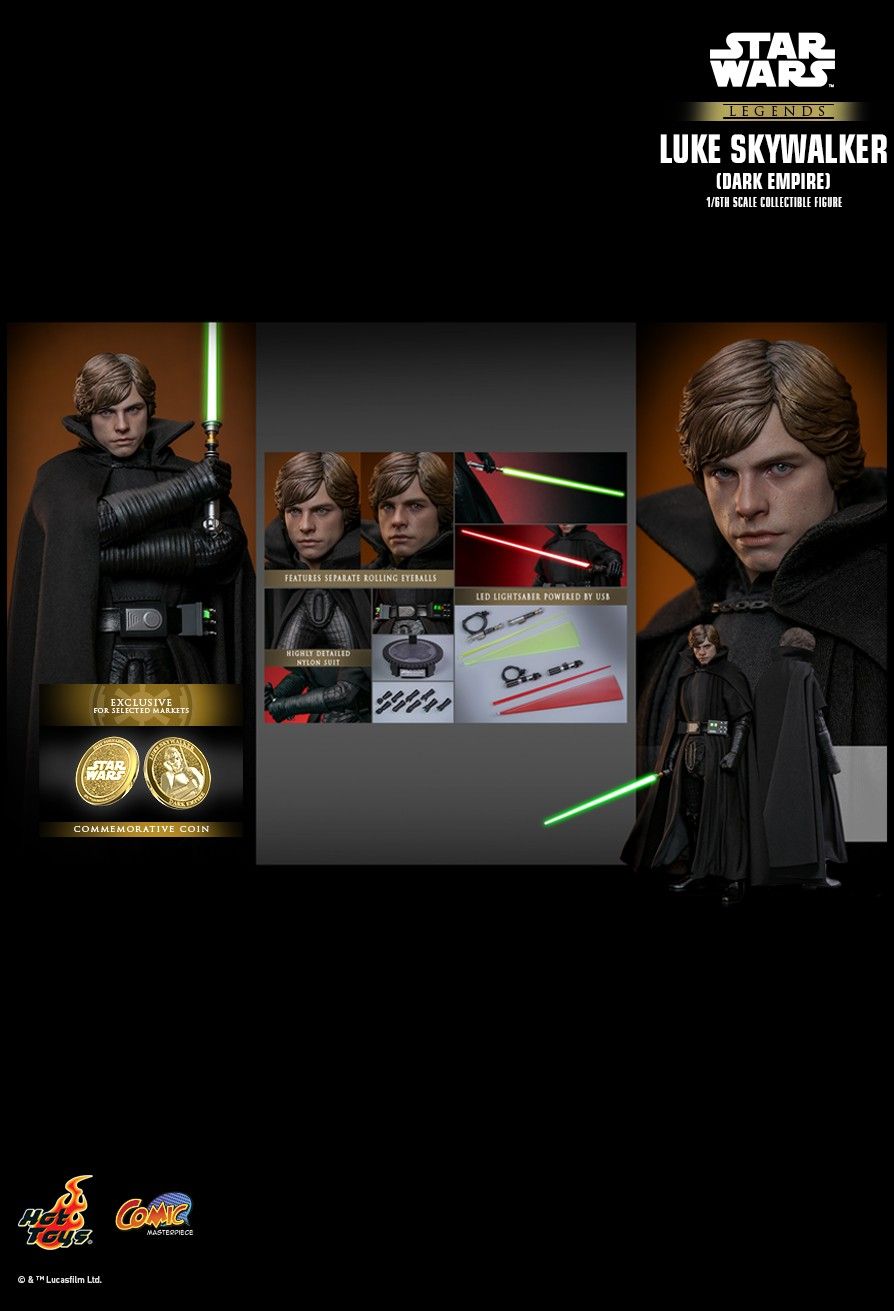 Hot Toys CMS019B - Star Wars : Dark Empire - Luke Skywalker Dark Empire Version【Pre-Order】