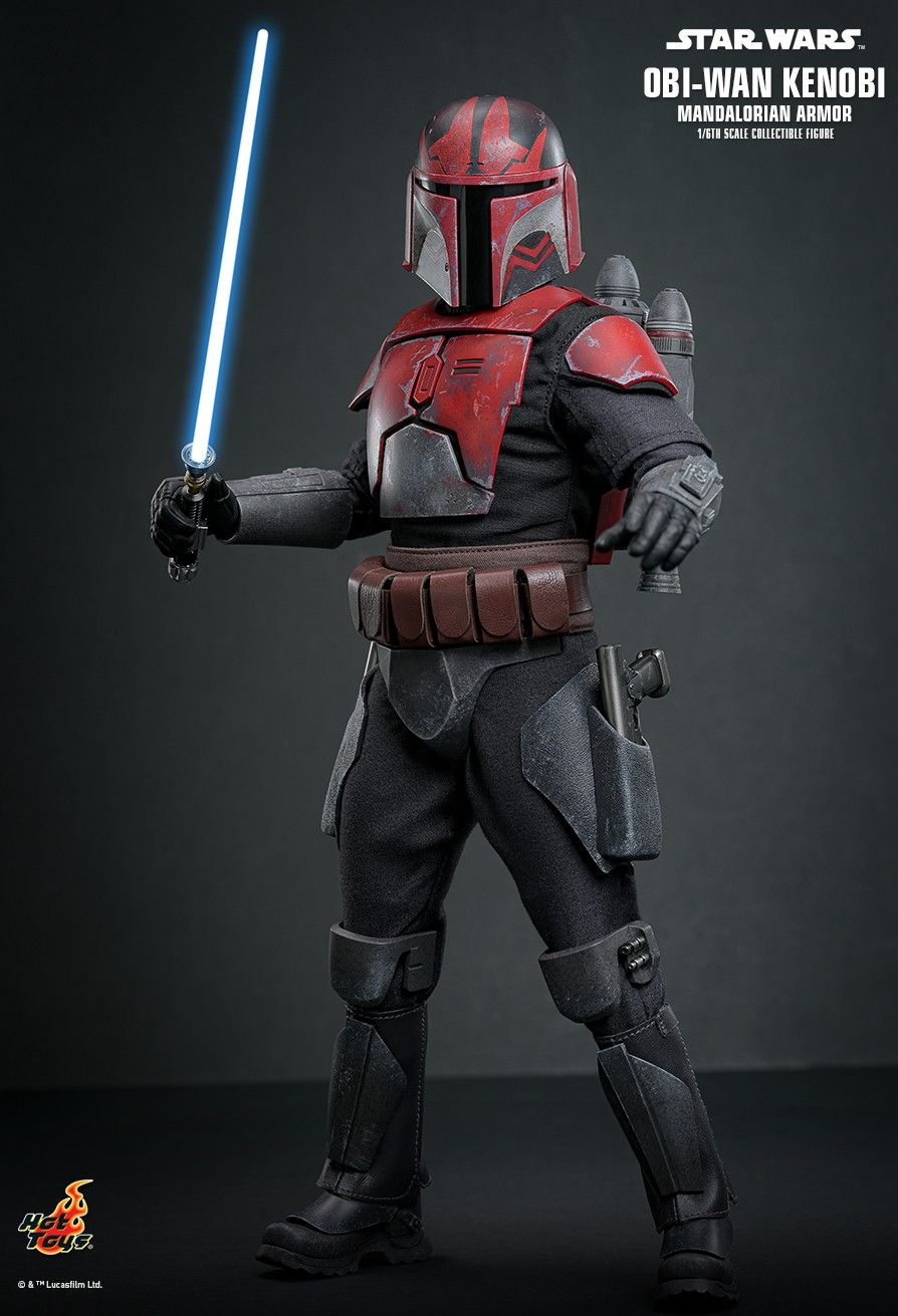 Captain Sql Hot Toys TMS126 - Star Wars : The Clone Wars - Obi Wan Kenobi Mandalor ...