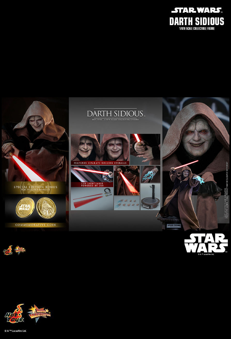 Hot Toys MMS745B - Star Wars : Revenge Of The Sith - Darth Sidious【Pre-Order】