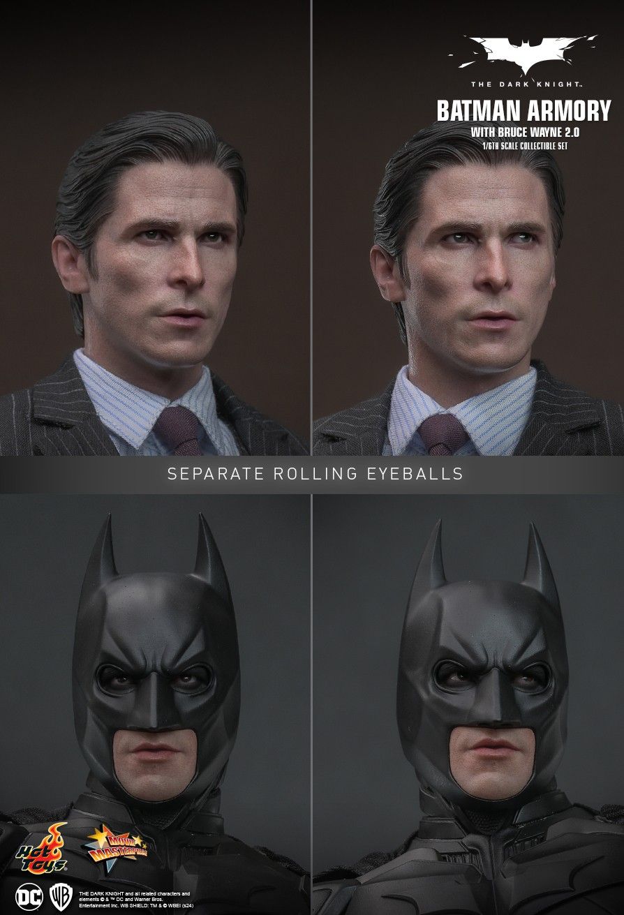 Hot Toys MMS750 - DC Comics - Batman : The Dark Knight - Batman Armory & Bruce Wayne【Pre-Order】