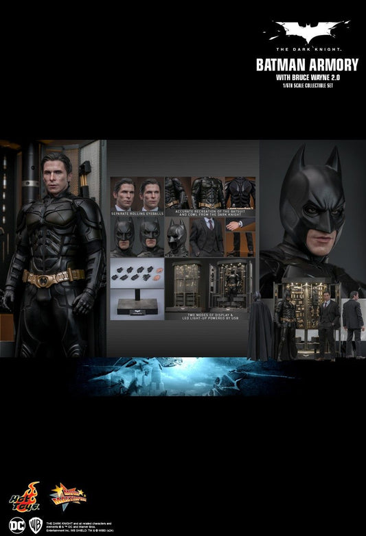 Hot Toys MMS750 - DC Comics - Batman : The Dark Knight - Batman Armory & Bruce Wayne【Pre-Order】