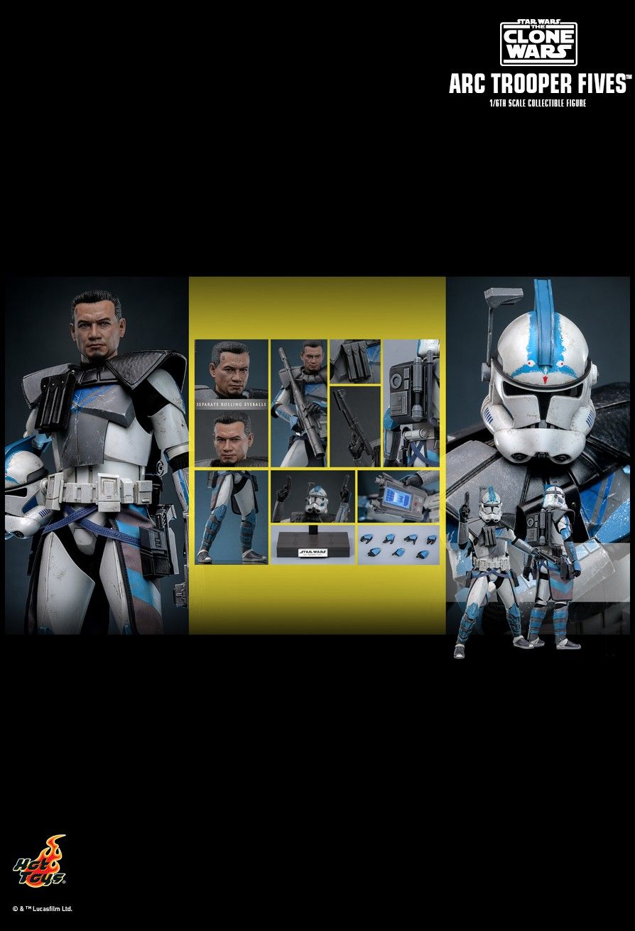 Hot Toys TMS132 - Star Wars : The Clone Wars - Arc Trooper Fives【Pre-Order】