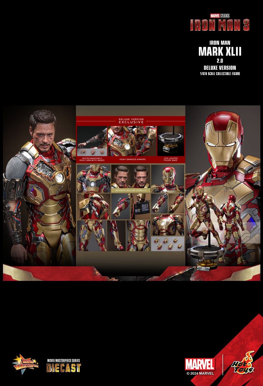 Hot Toys MMS759D66 - Marvel Comics - Iron Man 3 - Iron Man Mark XLII【Pre-Order】