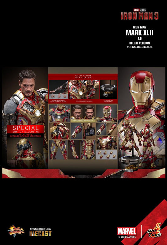 Hot Toys MMS759D66B - Marvel Comics - Iron Man 3 - Iron Man Mark XLII【Pre-Order】