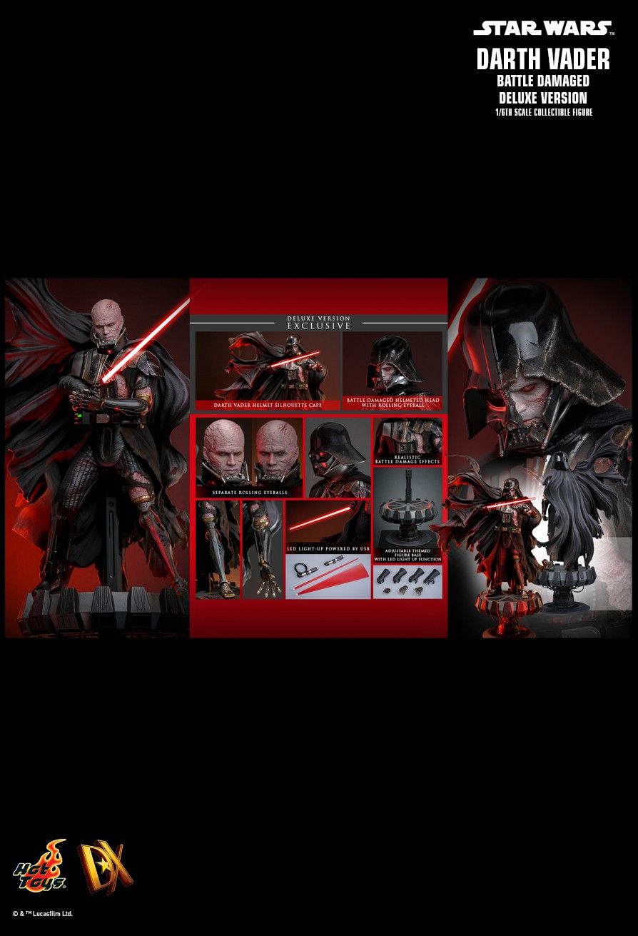 Hot Toys DX45 - Star Wars - Darth Vader Battle Damaged【Pre-Order】