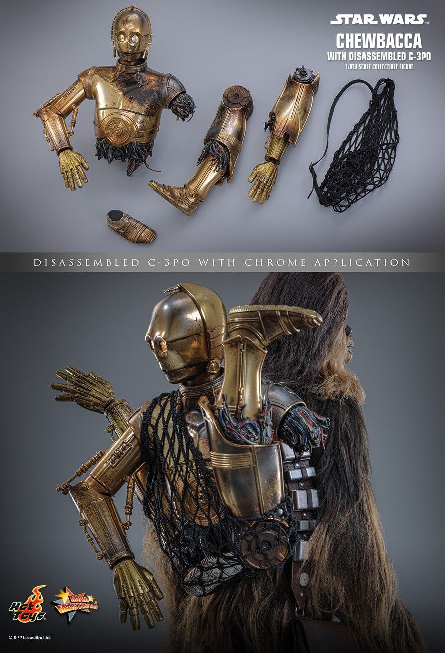 Hot Toys MMS766 - Star Wars : The Empire Strikes Back - Chewbacca & Disassembled C-3PO【Pre-Order】