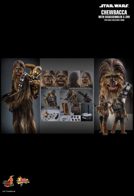 Hot Toys MMS766 - Star Wars : The Empire Strikes Back - Chewbacca & Disassembled C-3PO【Pre-Order】