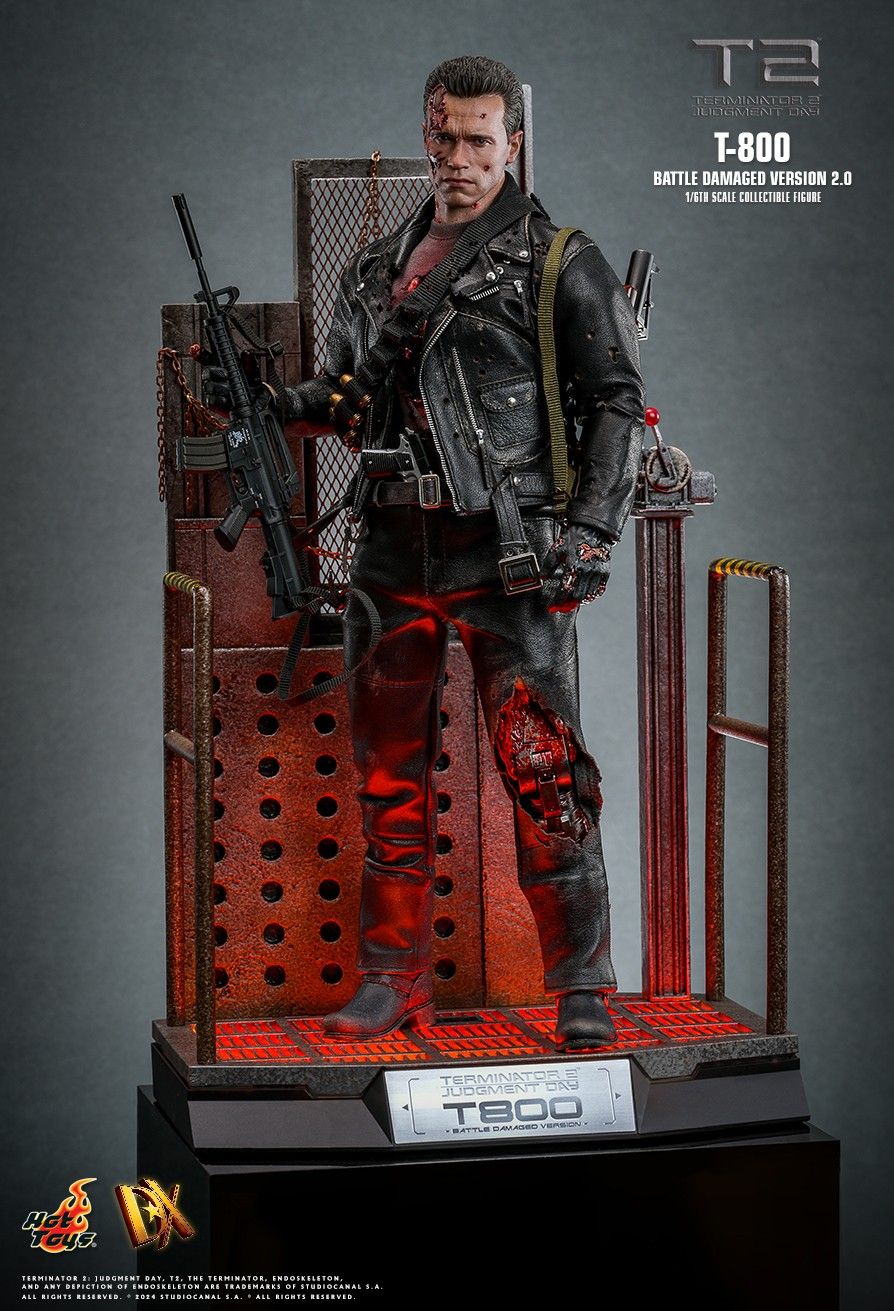 Hot Toys DX46 - Terminator 2 : Judgment Day - T800 Battle Damaged Version【Pre-Order】