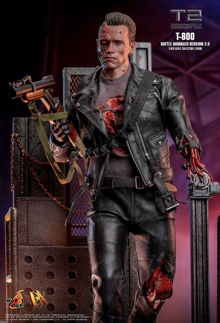 Hot Toys DX46 - Terminator 2 : Judgment Day - T800 Battle Damaged Version【Pre-Order】